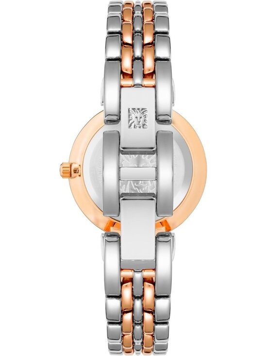 Anne Klein Women\'s Silver Rose Gold Japanese Quartz Roman Numeral Bracelet Watch main image 6